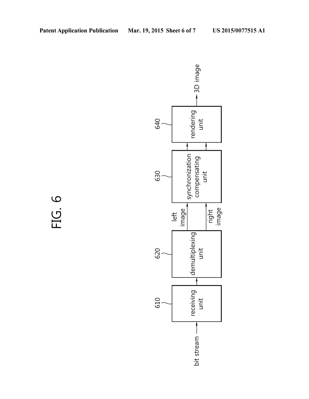 METHOD AND DEVICE FOR COMPENSATING FOR SYNCHRONIZATION BETWEEN LEFT AND     RIGHT IMAGE FRAMES IN THREE-DIMENSIONAL IMAGING SYSTEM, AND REPRODUCTION     DEVICE AND METHOD - diagram, schematic, and image 07