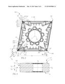 Finish Depth Turning Insert Comprising A Chip Control Arrangement diagram and image