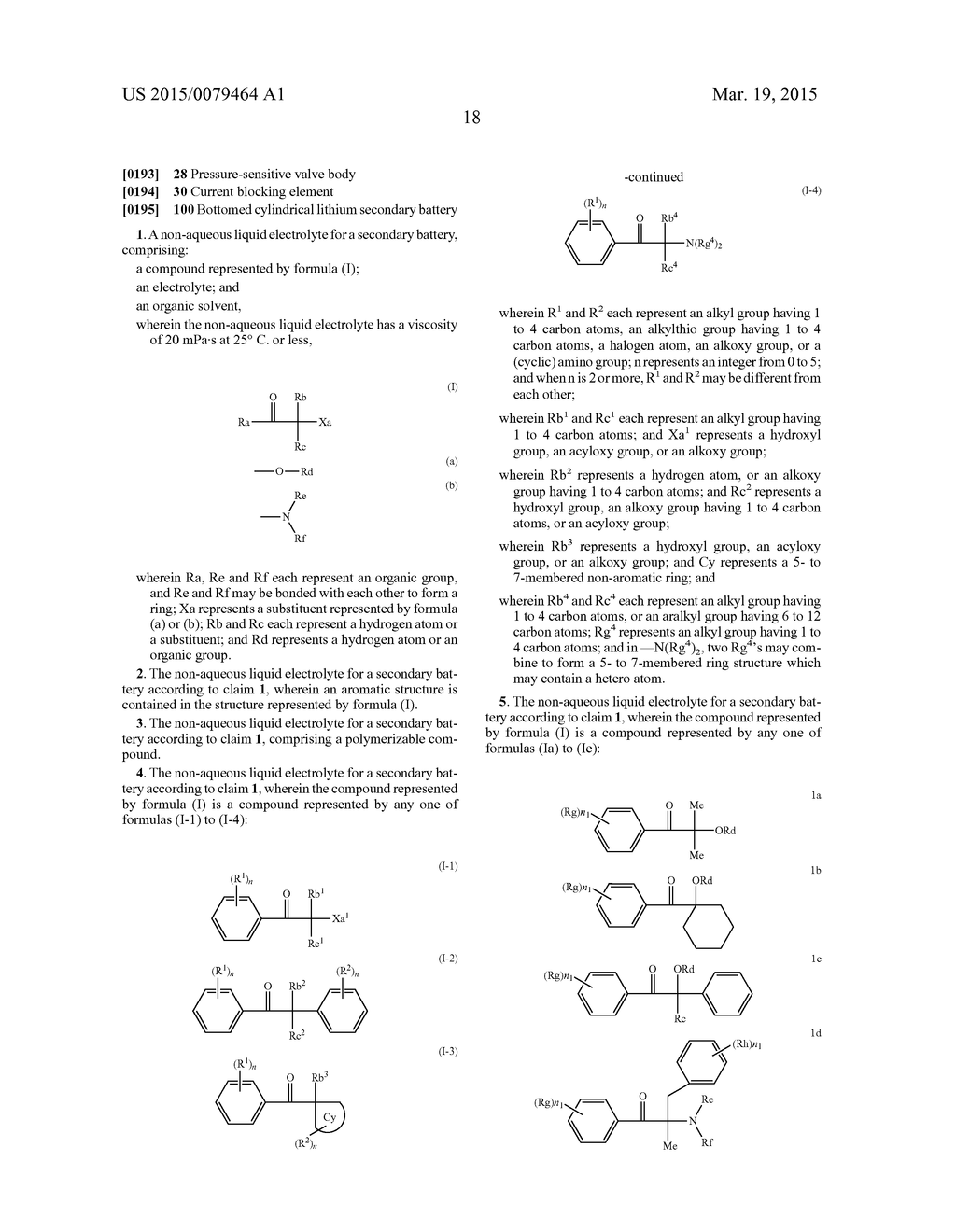 NON-AQUEOUS LIQUID ELECTROLYTE FOR SECONDARY BATTERY AND SECONDARY BATTERY - diagram, schematic, and image 21