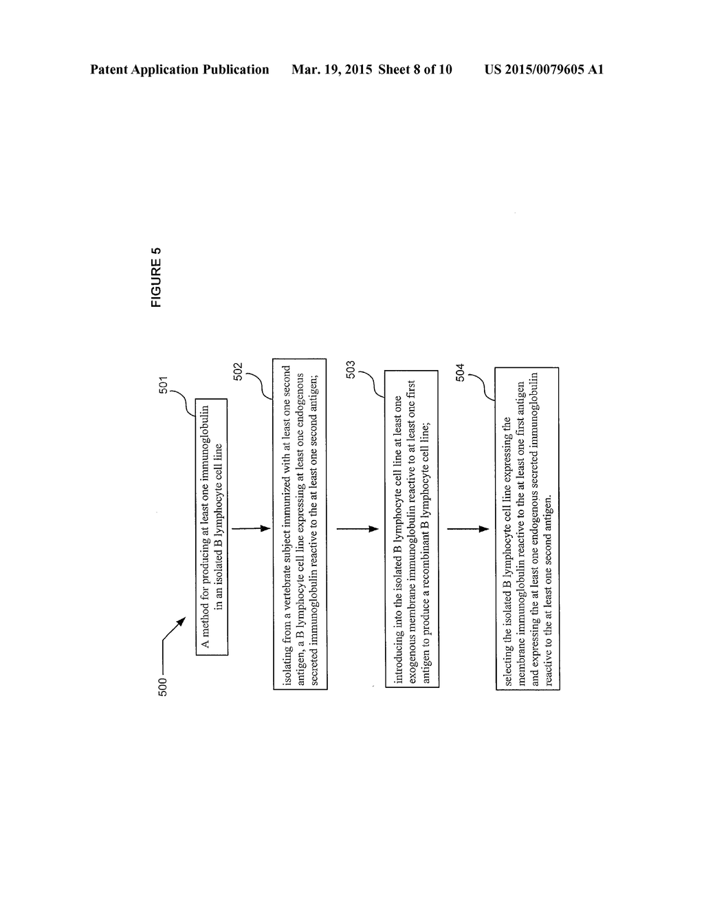 Compositions and Methods Including Recombinant B Lymphocyte Cell Line     Including an Exogenously Incorporated Nucleic Acid Expressing an     Exogenous Membrane Immunoglobulin Reactive to a First Antigen and     Including an Endogenous Gene Expressing an Endogenous Secreted     Immunoglobulin Reactive to a Second Antigen - diagram, schematic, and image 09