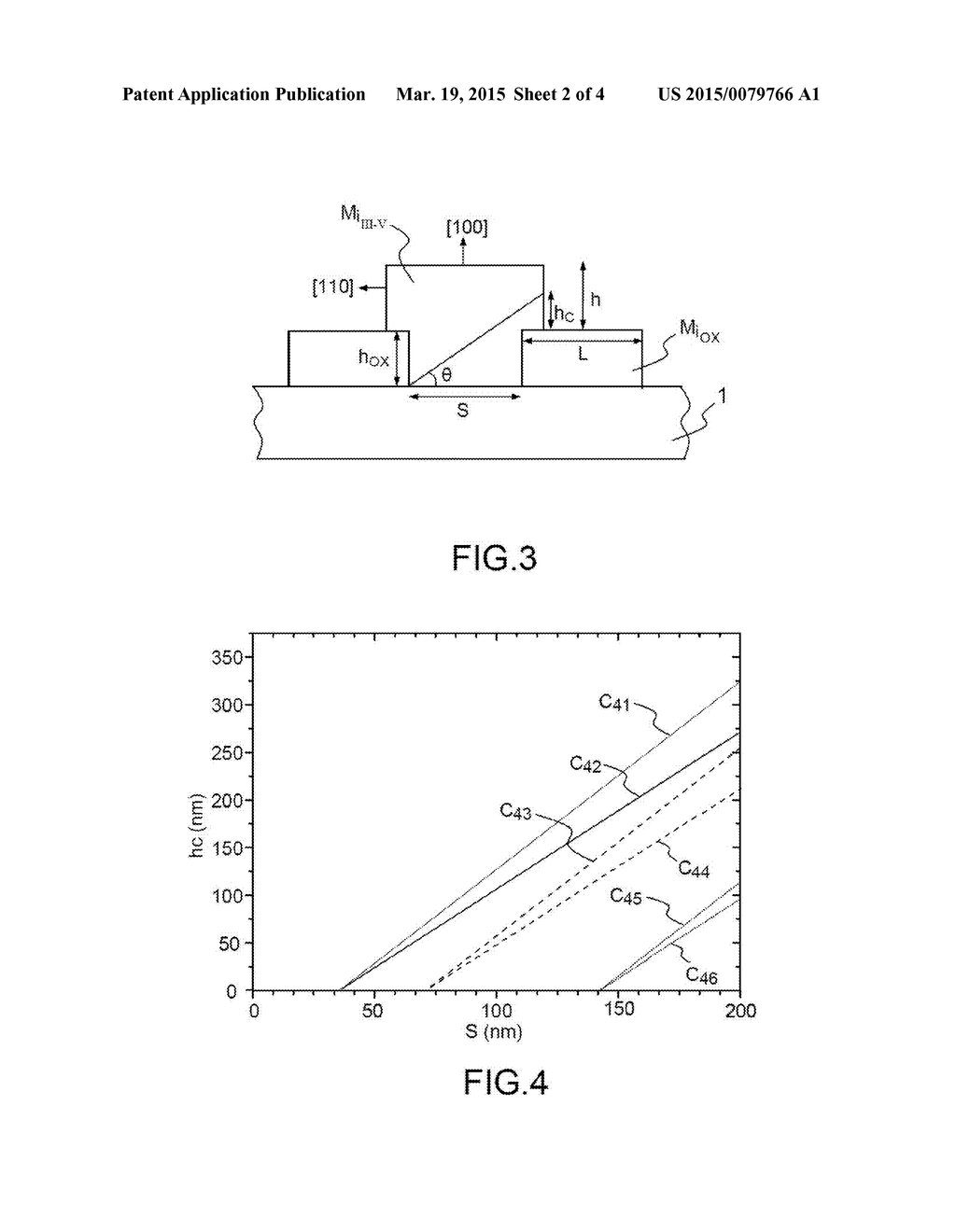 OPTIMIZED METHOD FOR FABRICATING PATTERNS OF III-V SEMICONDUCTOR MATERIAL     ON A SEMICONDUCTOR SUBSTRATE - diagram, schematic, and image 03