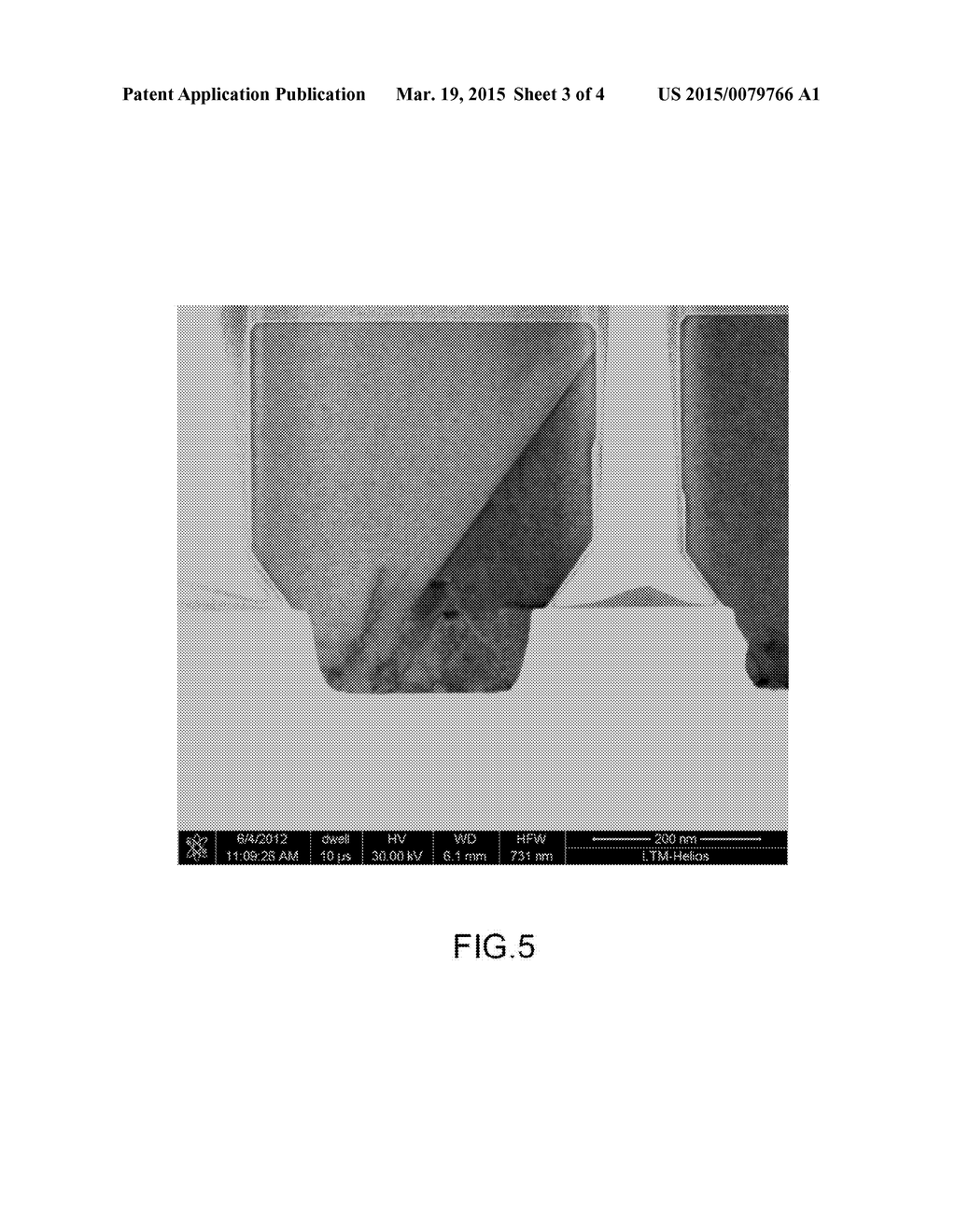 OPTIMIZED METHOD FOR FABRICATING PATTERNS OF III-V SEMICONDUCTOR MATERIAL     ON A SEMICONDUCTOR SUBSTRATE - diagram, schematic, and image 04