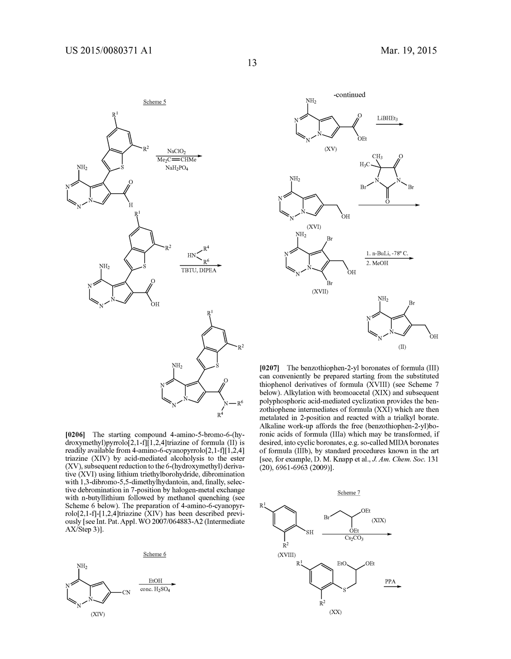 SUBSTITUTED BENZOTHIENYL - PYRROLOTRIAZINES AND USES THEREOF IN THE     TREATMENT CANCER - diagram, schematic, and image 14