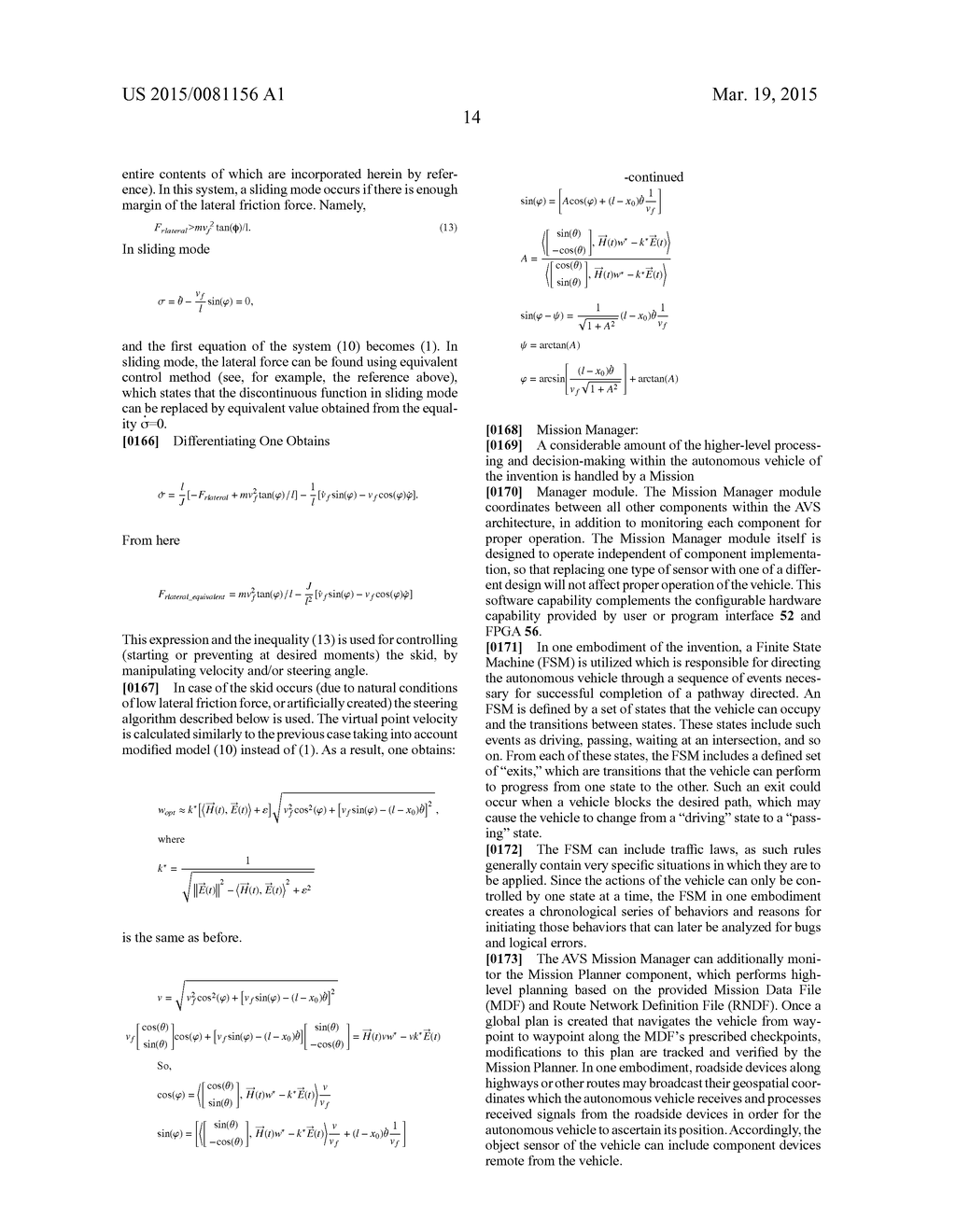 CONTROL AND SYSTEMS FOR AUTONOMOUSLY DRIVEN VEHICLES - diagram, schematic, and image 33