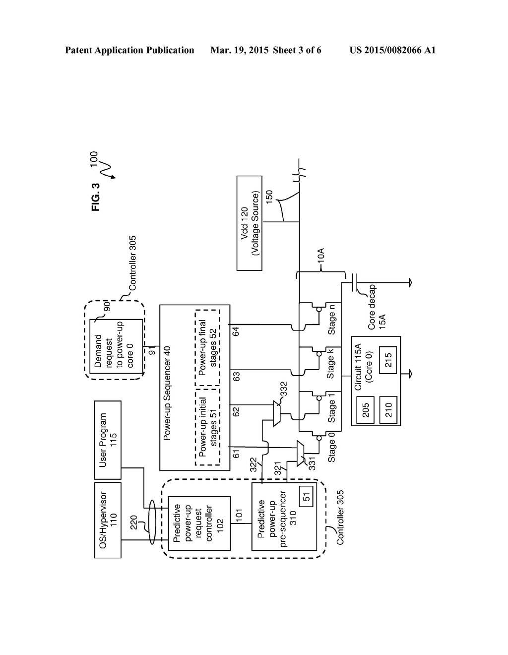 ACCELERATING THE MICROPROCESSOR CORE WAKEUP BY PREDICTIVELY EXECUTING A     SUBSET OF THE POWER-UP SEQUENCE - diagram, schematic, and image 04