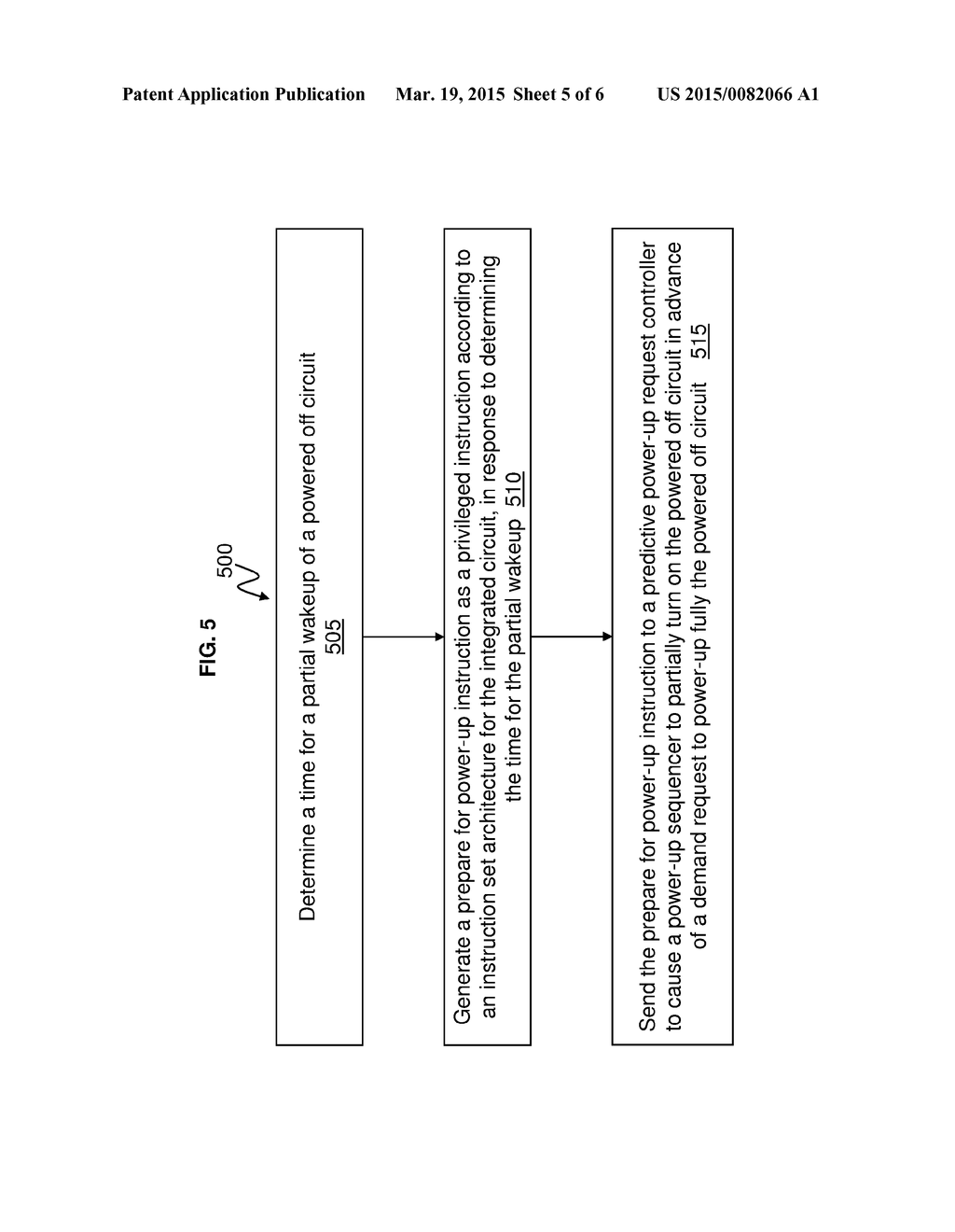 ACCELERATING THE MICROPROCESSOR CORE WAKEUP BY PREDICTIVELY EXECUTING A     SUBSET OF THE POWER-UP SEQUENCE - diagram, schematic, and image 06