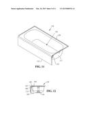 MOLDED STACKABLE BATHTUB WITH APRON AND MOUNTING ASSEMBLY diagram and image