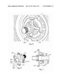 TOOL AND METHOD FOR FRONTAL UNSCREWING OF A LINK NUT IN A TWIN-SPOOL     TURBINE diagram and image