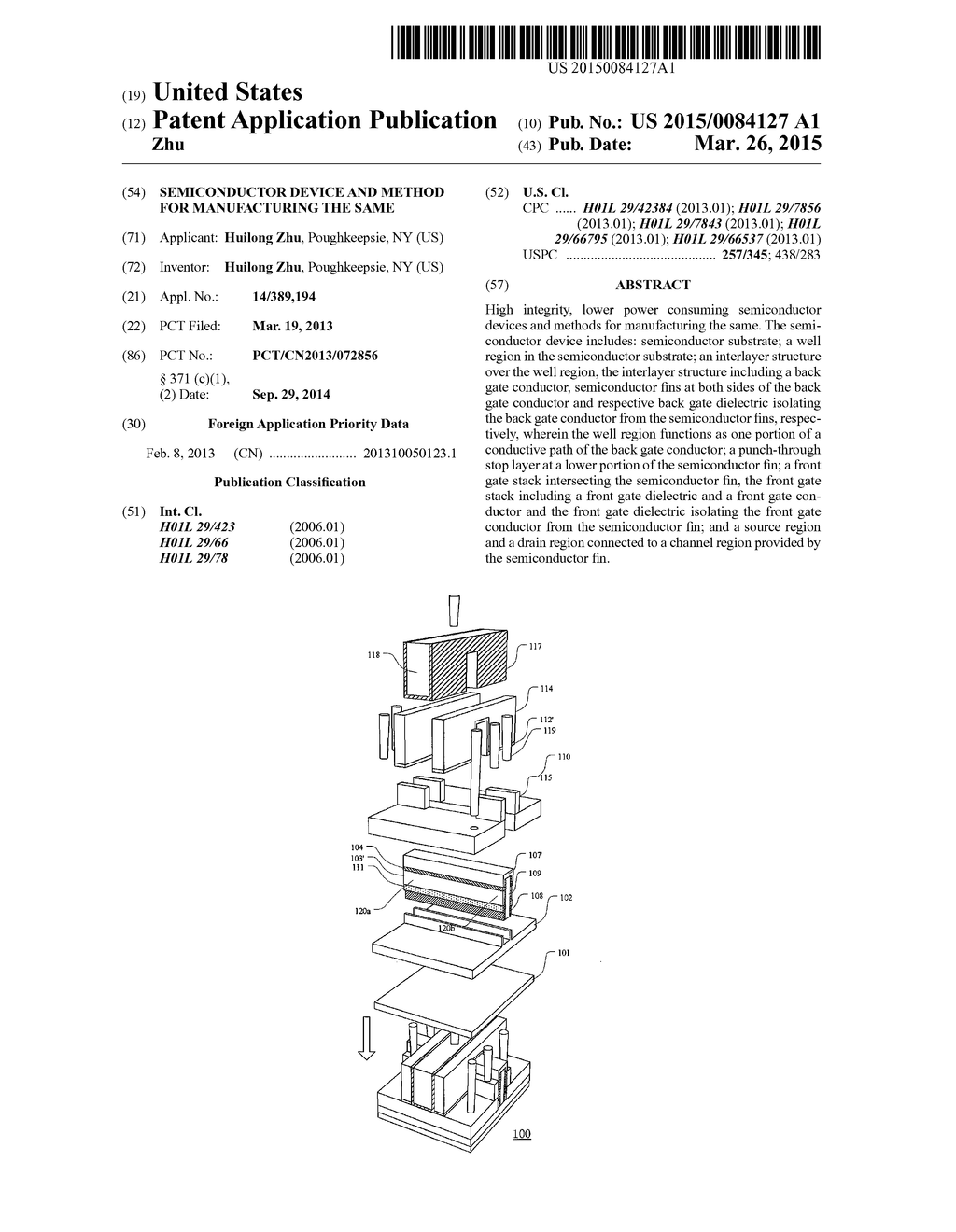 SEMICONDUCTOR DEVICE AND METHOD FOR MANUFACTURING THE SAME - diagram, schematic, and image 01