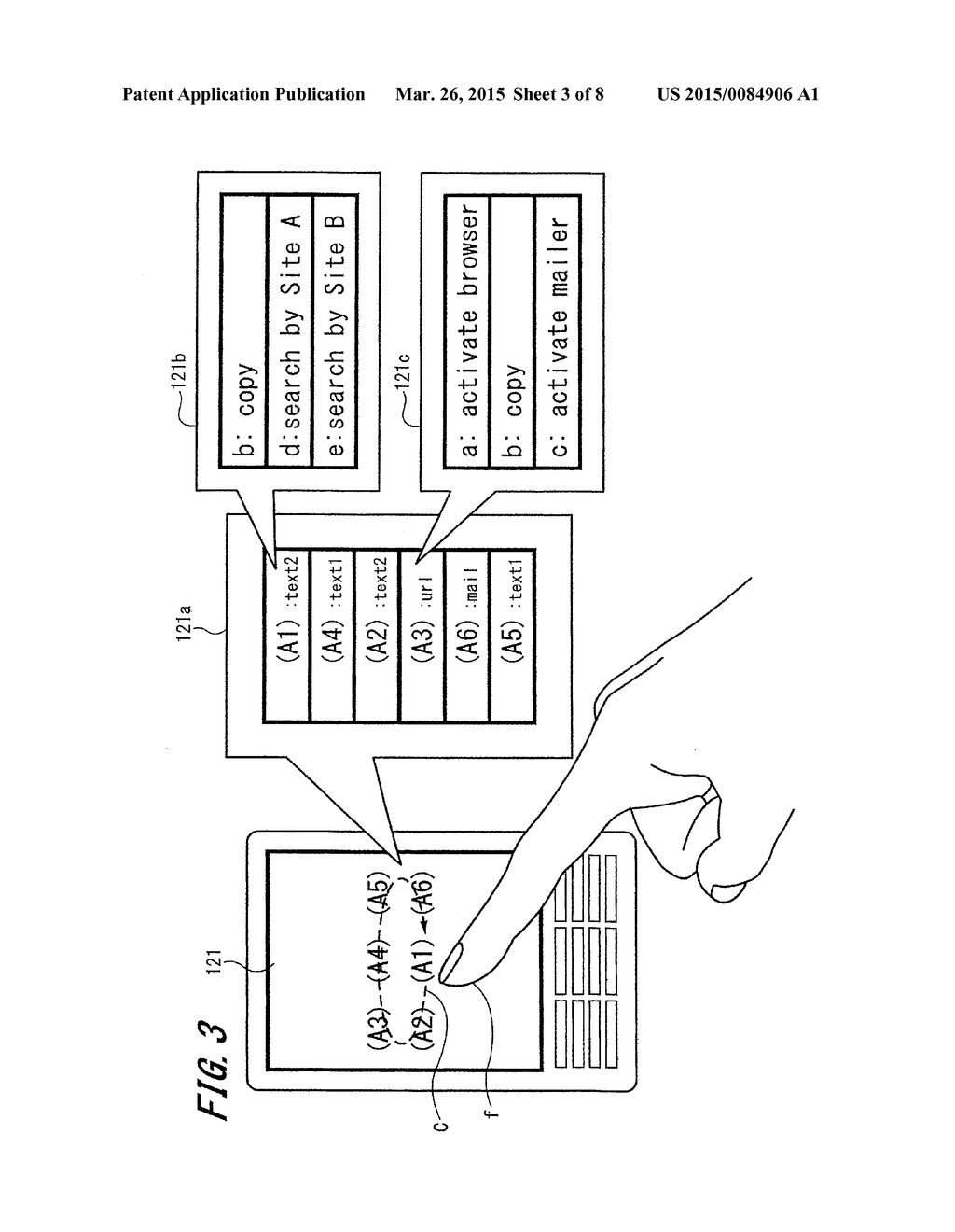 DEVICE AND METHOD FOR EXTRACTING DATA ON A TOUCH SCREEN - diagram, schematic, and image 04