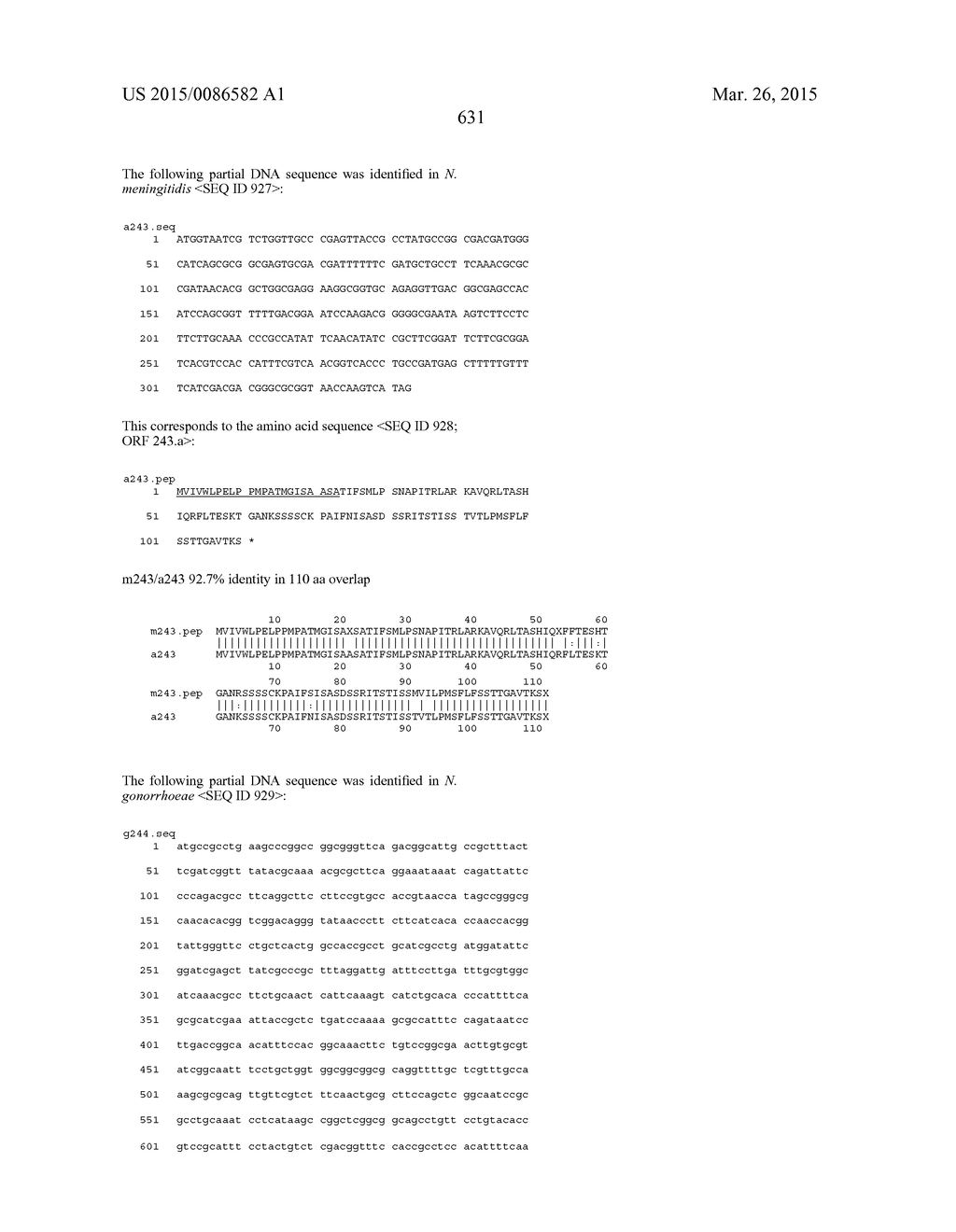 NEISSERIA MENINGITIDIS ANTIGENS AND COMPOSITIONS - diagram, schematic, and image 663