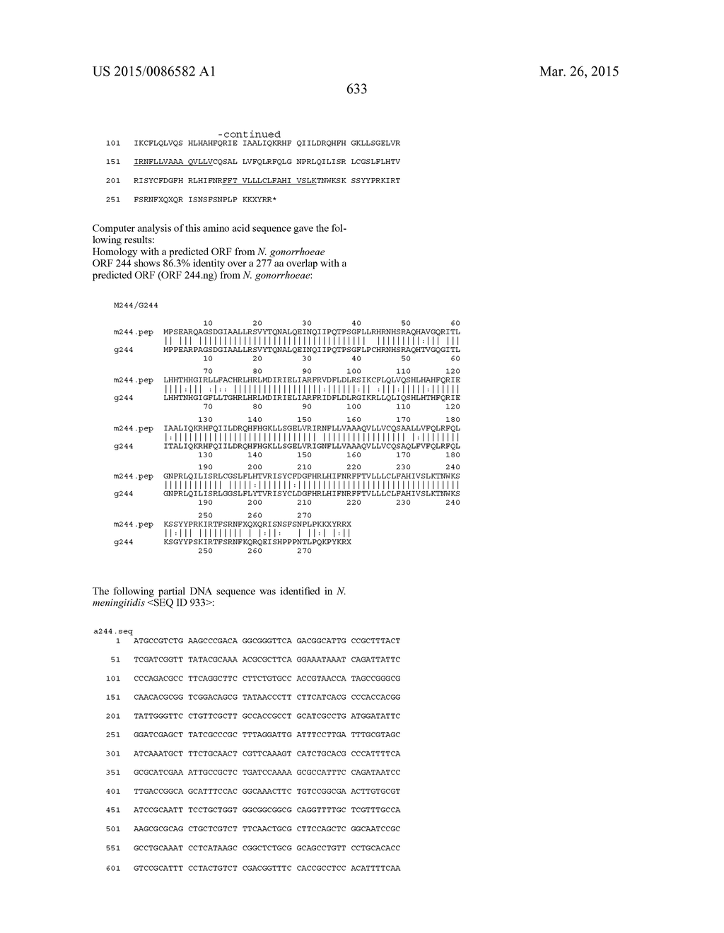 NEISSERIA MENINGITIDIS ANTIGENS AND COMPOSITIONS - diagram, schematic, and image 665