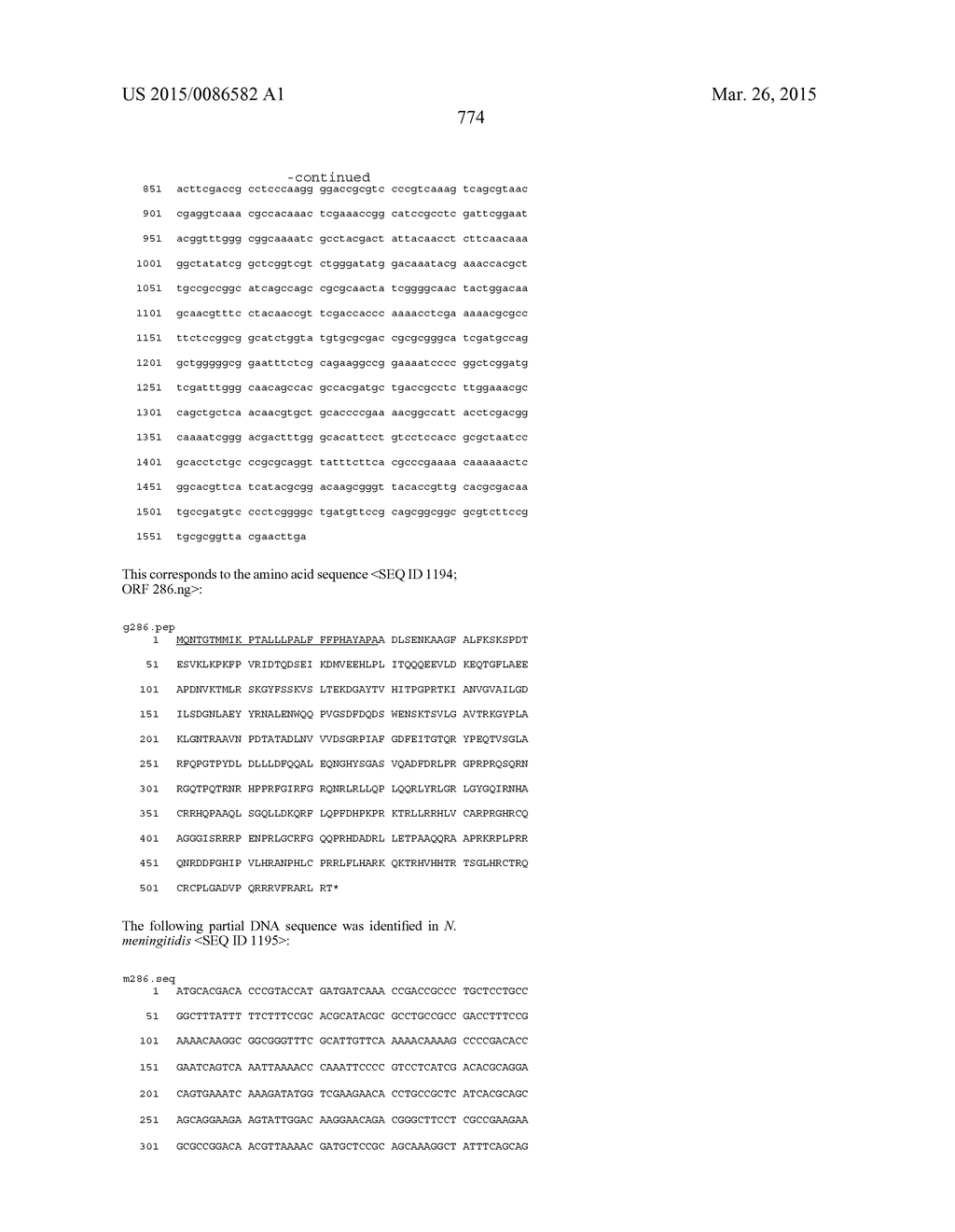 NEISSERIA MENINGITIDIS ANTIGENS AND COMPOSITIONS - diagram, schematic, and image 806