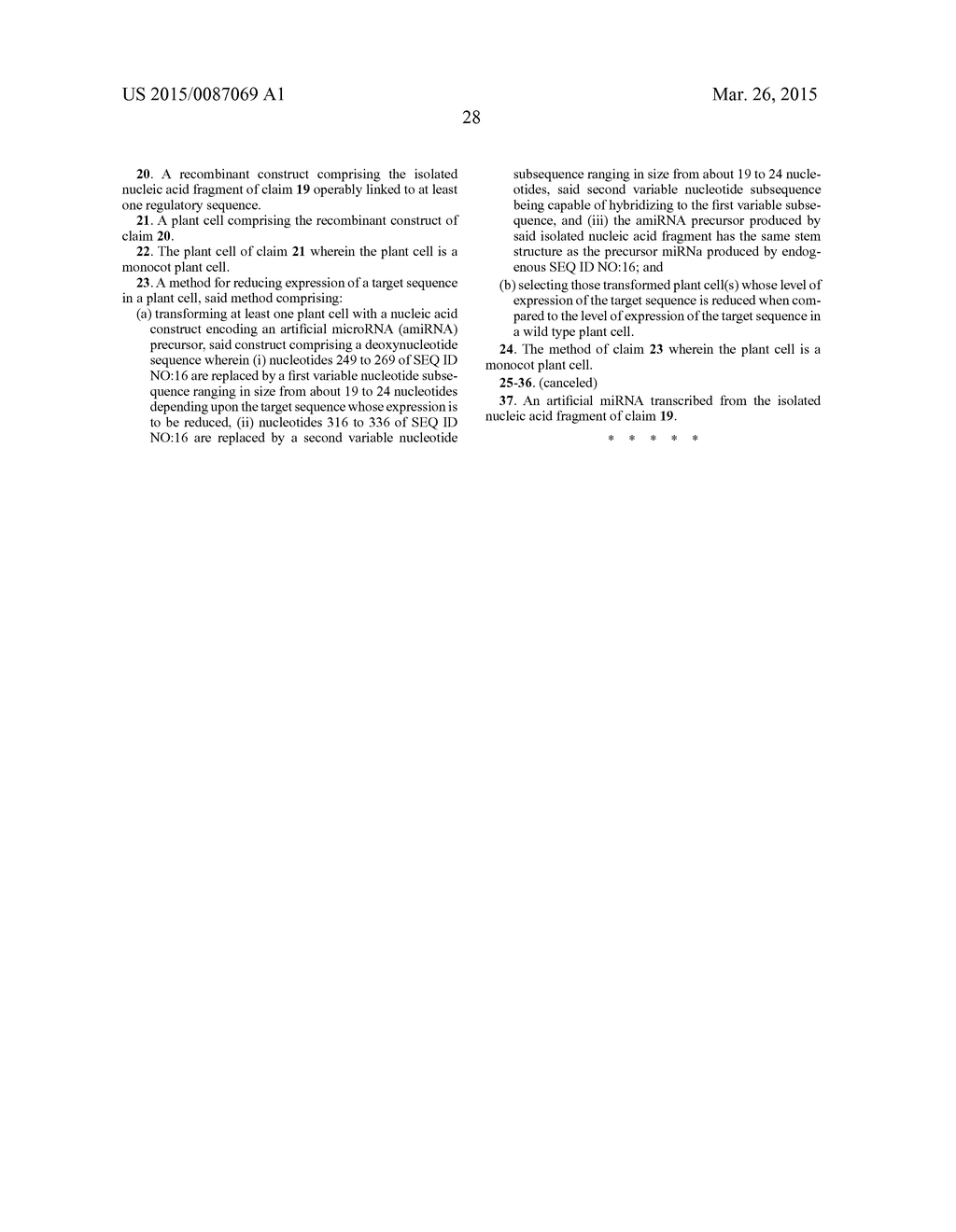 Down-Regulation Of Gene Expression Using Artificial MicroRNAs - diagram, schematic, and image 29