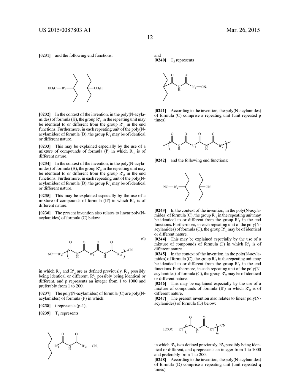 Process for preparing poly(N-acylamides) and poly(N-acylamides) as     obtained - diagram, schematic, and image 13