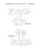 SPINAL IMPLANT DEVICE WITH FUSION CAGE AND FIXATION PLATES AND METHOD OF     IMPLANTING diagram and image