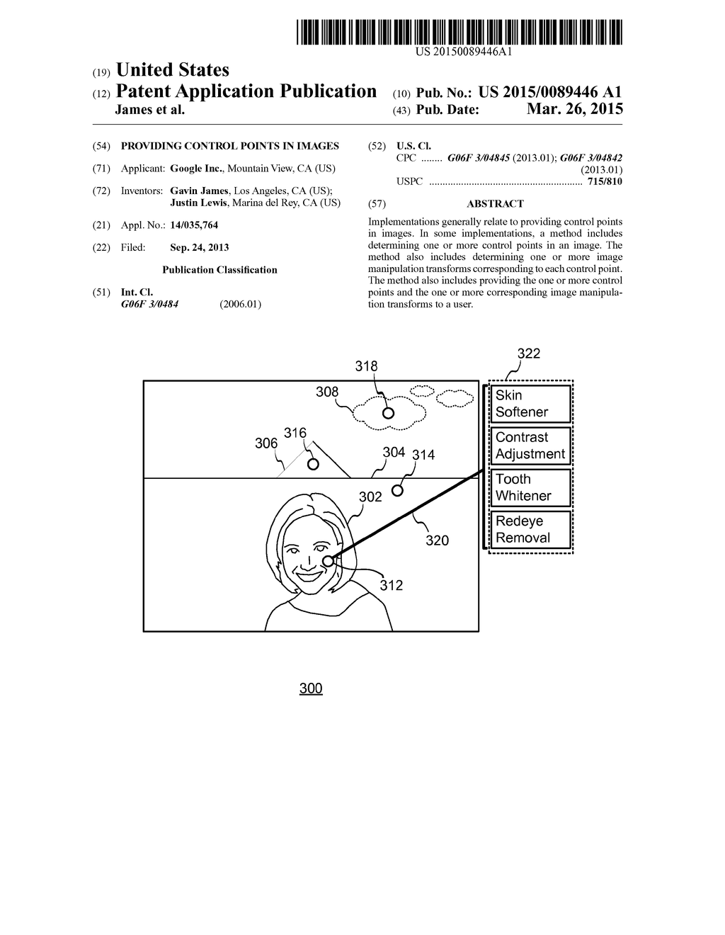 PROVIDING CONTROL POINTS IN IMAGES - diagram, schematic, and image 01