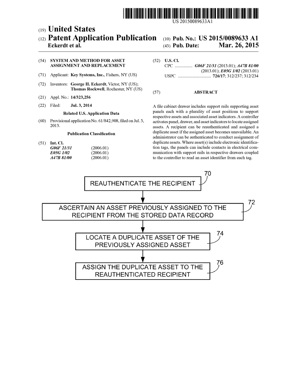 SYSTEM AND METHOD FOR ASSET ASSIGNMENT AND REPLACEMENT - diagram, schematic, and image 01