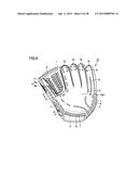 BASEBALL OR SOFTBALL GLOVE diagram and image