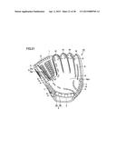 BASEBALL OR SOFTBALL GLOVE diagram and image