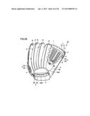 BASEBALL OR SOFTBALL GLOVE diagram and image