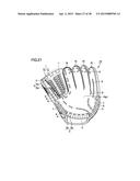 BASEBALL OR SOFTBALL GLOVE diagram and image