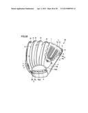 BASEBALL OR SOFTBALL GLOVE diagram and image