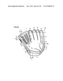 BASEBALL OR SOFTBALL GLOVE diagram and image