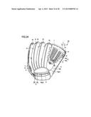 BASEBALL OR SOFTBALL GLOVE diagram and image