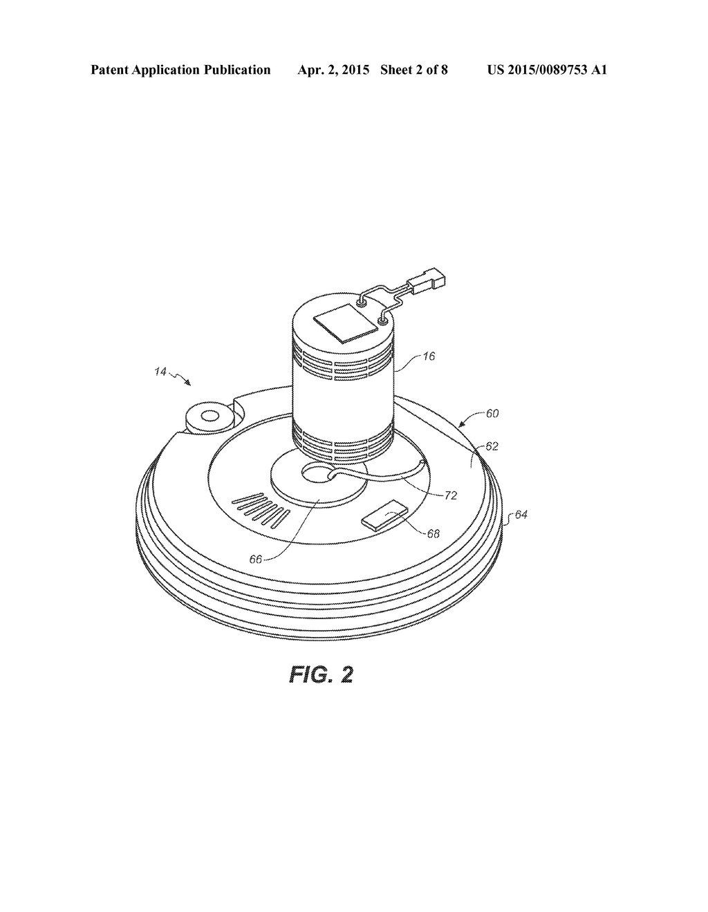 CLEANING DISC HAVING SACRIFICIAL ELECTROLYSIS CELL AND CORRESPONDING     MOBILE FLOOR CLEANER - diagram, schematic, and image 03