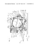 CONTINUOUS BALE FORMING APPARATUS WITH A PIVOTAL BALE SUPPORTING     CONSTRUCTION diagram and image