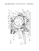 CONTINUOUS BALE FORMING APPARATUS WITH A PIVOTAL BALE SUPPORTING     CONSTRUCTION diagram and image