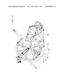 CONTINUOUS BALE FORMING APPARATUS WITH A PIVOTAL BALE SUPPORTING     CONSTRUCTION diagram and image