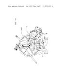 CONTINUOUS BALE FORMING APPARATUS WITH A PIVOTAL BALE SUPPORTING     CONSTRUCTION diagram and image