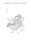 CONTINUOUS BALE FORMING APPARATUS WITH A PIVOTAL BALE SUPPORTING     CONSTRUCTION diagram and image