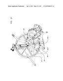 CONTINUOUS BALE FORMING APPARATUS WITH A PIVOTAL BALE SUPPORTING     CONSTRUCTION diagram and image