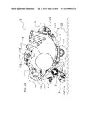 CONTINUOUS BALE FORMING APPARATUS WITH A PIVOTAL BALE SUPPORTING     CONSTRUCTION diagram and image