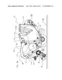 CONTINUOUS BALE FORMING APPARATUS WITH A PIVOTAL BALE SUPPORTING     CONSTRUCTION diagram and image