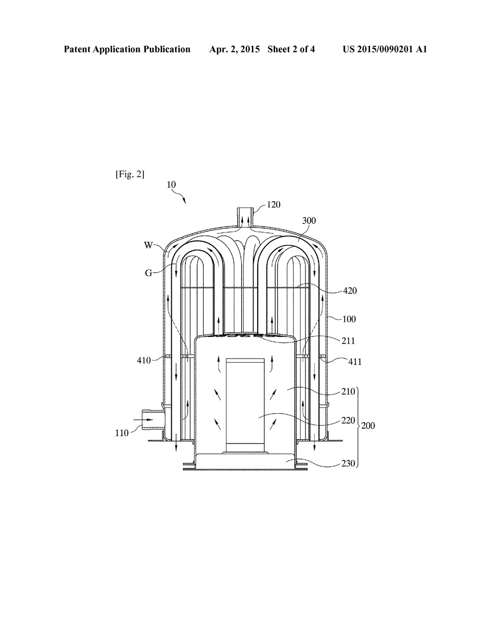 CONDENSING HEAT EXCHANGER AND BOILER/WATER HEARTER INCLUDING THE SAME - diagram, schematic, and image 03