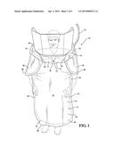 WRAPPABLE STERILE RADIATION SHIELD DRAPE, COMBINATION OF A RADIATION     SHIELD AND STERILE DRAPE THEREFOR AND METHOD OF PROVIDING A STERILE DRAPE     ABOUT A RADIATION SHIELD diagram and image