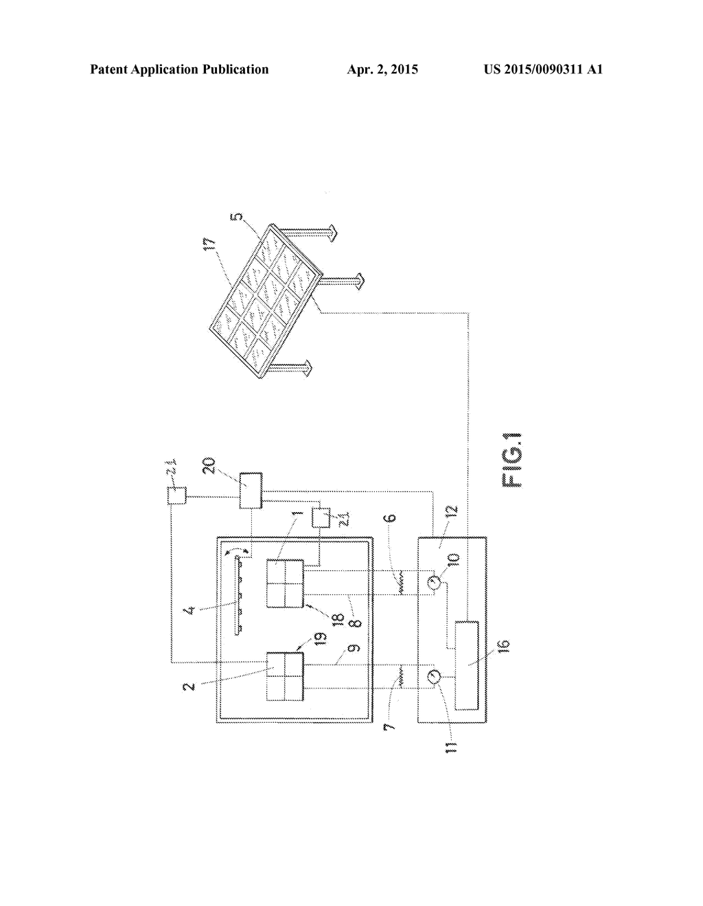 DEVICE AND METHOD FOR MEASURING A DROP IN POWER IN A SOLAR PLANT, AND     SOLAR PLANT COMPRISING SAID DEVICE - diagram, schematic, and image 02