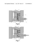 METHOD AND PLANT FOR MANUFACTURING LIGHT ALLOY CASTINGS BY INJECTION DIE     CASTING WITH NON-METALLIC CORES diagram and image