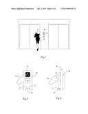 Touch-free control device for elevator diagram and image