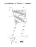 Brake Mechanism for Grocery and other User-Propelled Carts diagram and image