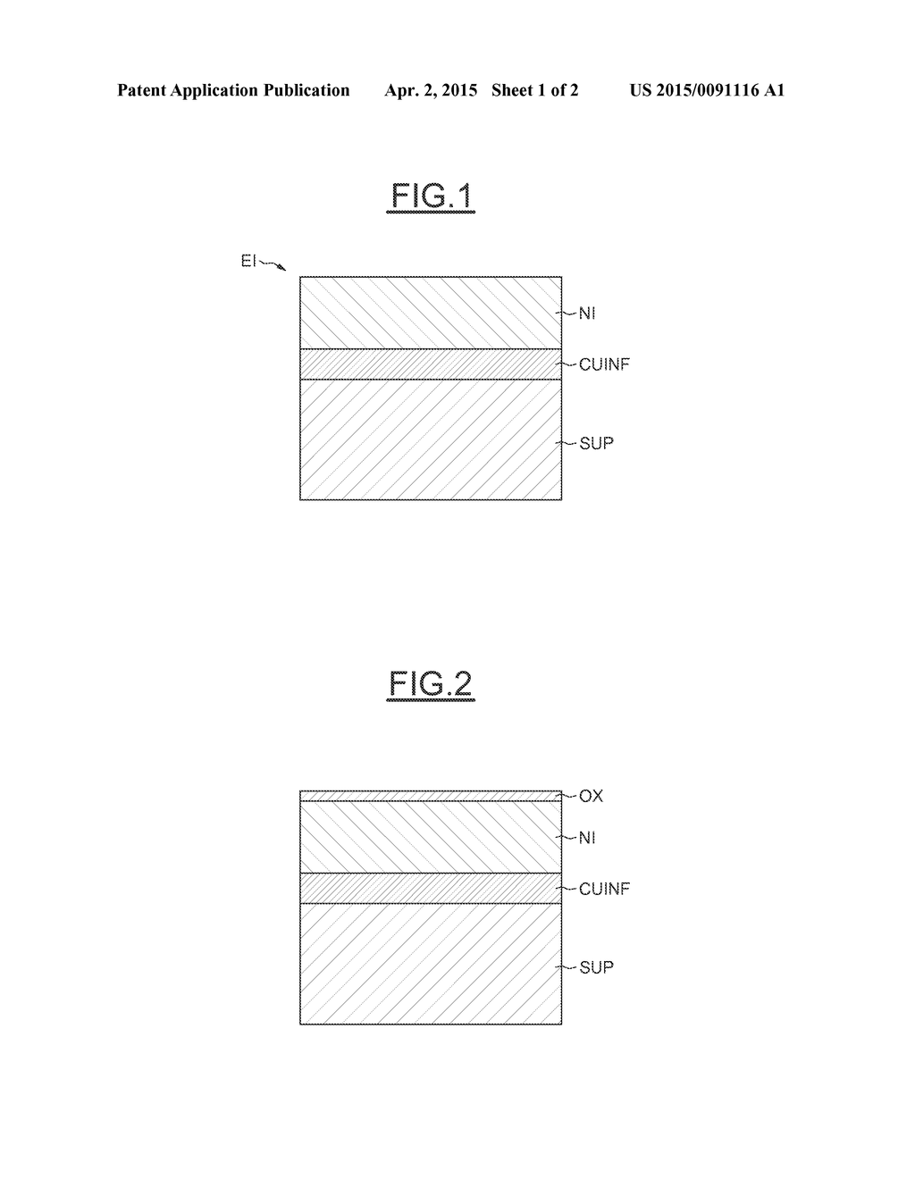 PROCESS FOR FORMING A STACK OF DIFFERENT MATERIALS, AND DEVICE COMPRISING     THIS STACK - diagram, schematic, and image 02