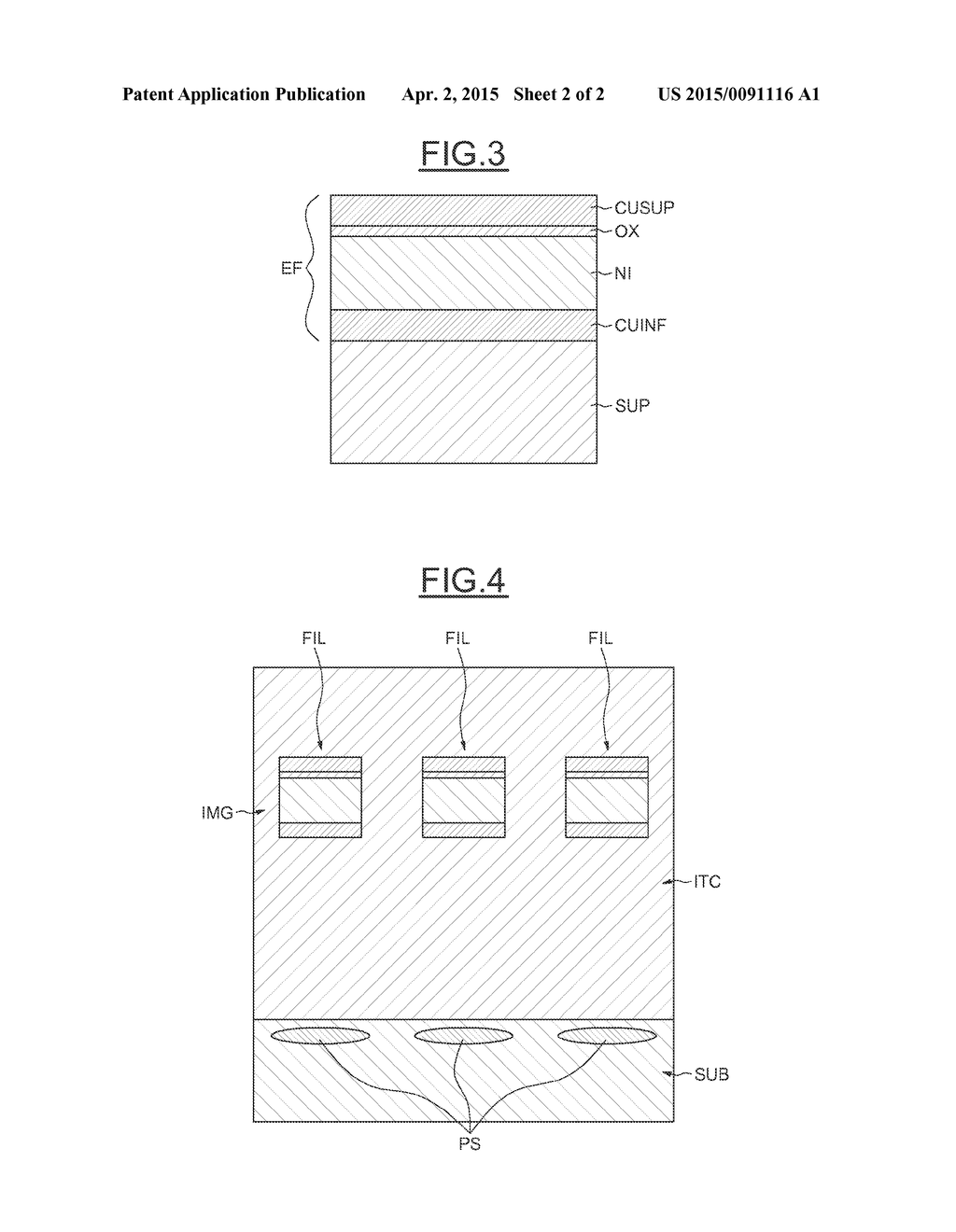 PROCESS FOR FORMING A STACK OF DIFFERENT MATERIALS, AND DEVICE COMPRISING     THIS STACK - diagram, schematic, and image 03