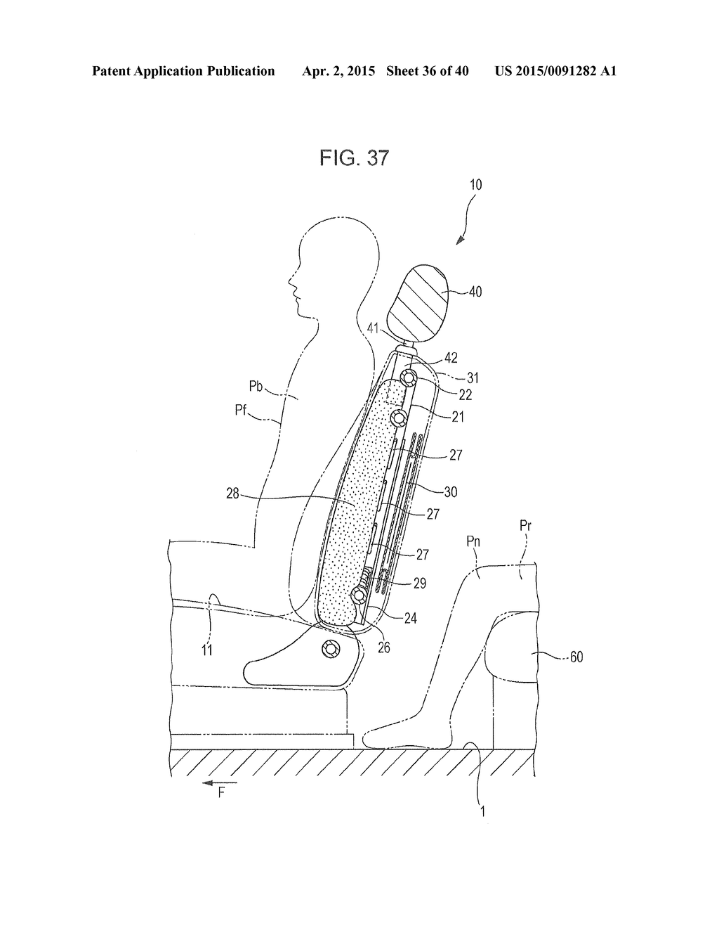 VEHICLE SEAT AIRBAG SYSTEM AND VEHICLE SEAT - diagram, schematic, and image 37