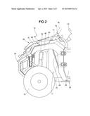 HOOD STRUCTURE FOR UNEVEN TERRAIN TRAVELING VEHICLE diagram and image