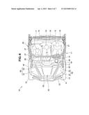 HOOD STRUCTURE FOR UNEVEN TERRAIN TRAVELING VEHICLE diagram and image