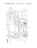 HOOD STRUCTURE FOR UNEVEN TERRAIN TRAVELING VEHICLE diagram and image
